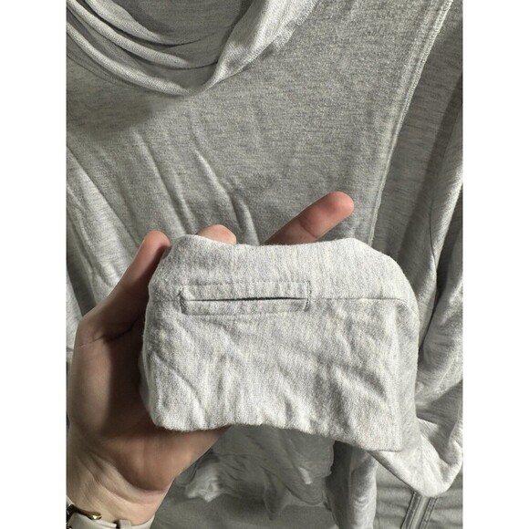 Cabi Maternity Light Gray Cowl Neck Sweatshirt Sz Large Nursing Fall Lightweight - Picture 5 of 7